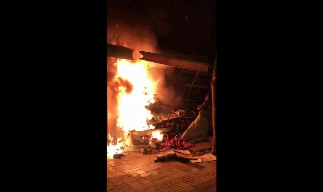 Ordu'da ayakkabı dükkanı yangında kullanılamaz hale geldi
