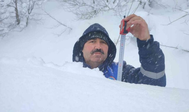 Ordu'da mart ayında kar 1.5 metreyi aştı