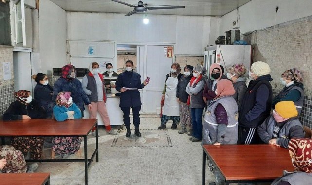 Organize sanayide çalışan kadınlara KADES uygulaması anlatıldı