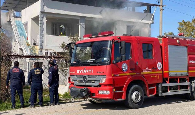 Ortaca'da yangın çıkan ev kullanılamaz hale geldi