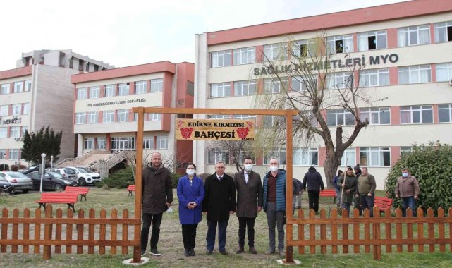 Osmanlı&#039;dan kalma Edirne Kırmızısına özel bahçe hazırlandı