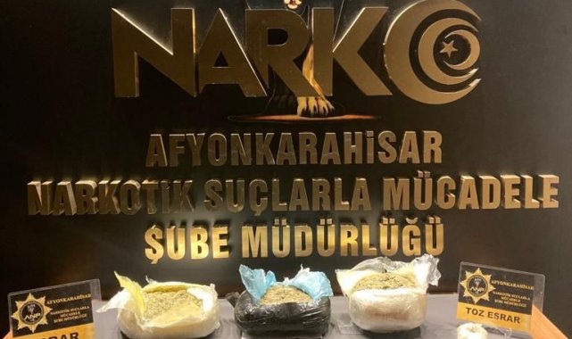 Otobüsle uyuşturucu kaçakçılığı yapan şahsı polis yakaladı