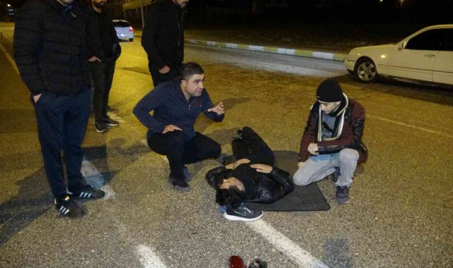 Otomobil ile motosiklet çarpıştı: 1 yaralı