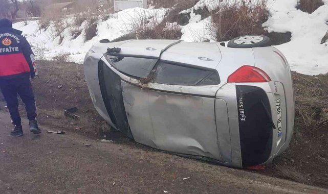 Otomobil takla attı: 1 yaralı