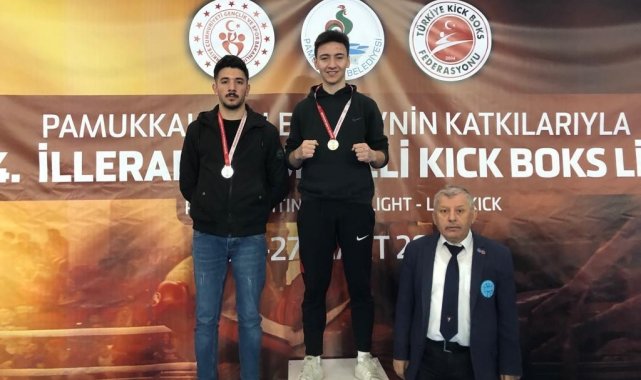 Pamukkale Belediyesporlu kıck boksculardan 3 madalya