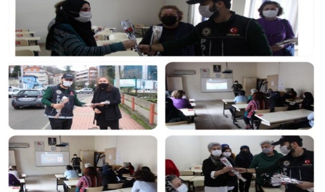 Polisten anne ve anne adaylarına karanfil