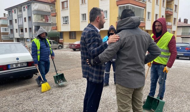 Pursaklar'ın Temizlik Timi bahar temizliğinde