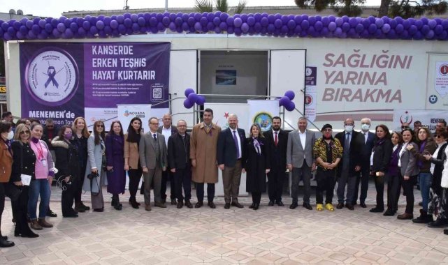 &quot;Menemen&#039;de Hayata Zaman Tanı&quot; sloganıyla kanser taramaları başladı