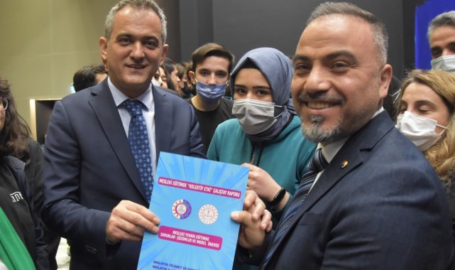 &quot;Mesleki Eğitimde Kolektif Etki Çalıştayı&quot;nın raporu Bakan Özer&#039;e sunuldu