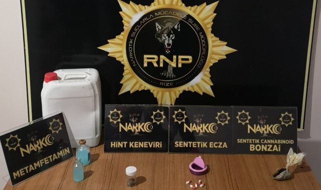 Rize'de uyuşturucu operasyonu: 1 kişi tutuklandı