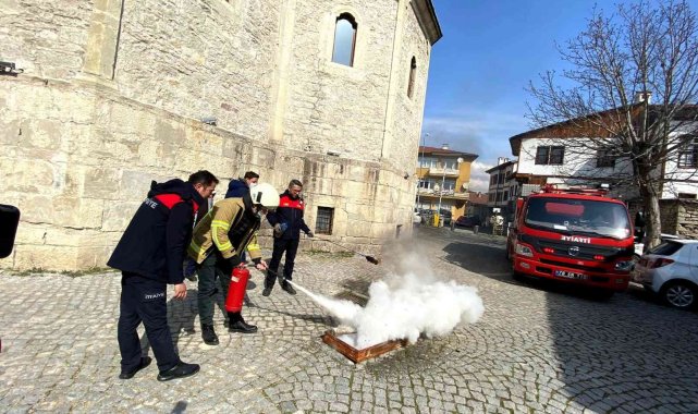 Safranbolu itfaiyesinden yangınlara karşı eğitim