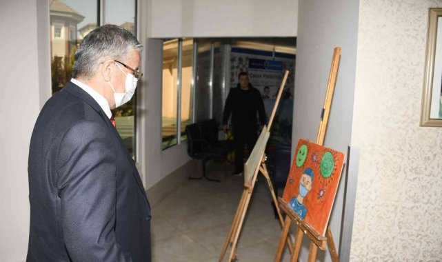 Sağlık çalışanlarına yönelik şiddete hayır konulu resim yarışması