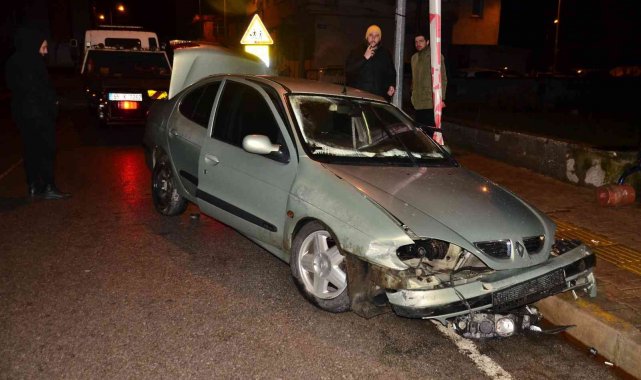 Samsun&#039;da trafik kazası: 1 yaralı