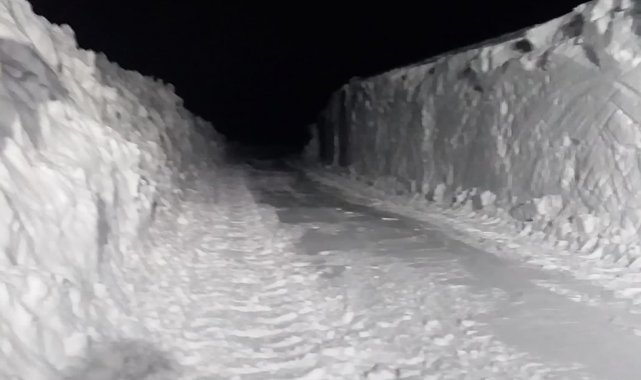 Samsun'un yüksek kesimlerinde kar kalınlığı 2 metreyi buldu