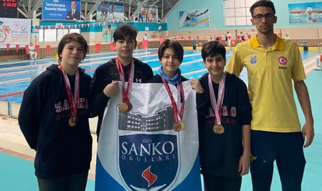 SANKO Okullarının yüzme başarısı