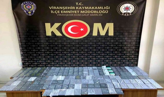 Şanlıurfa'da 158 adet gümrük kaçağı cep telefonu ele geçirildi