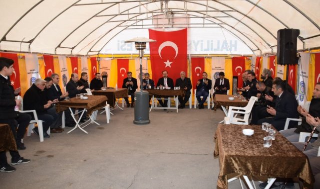 Şanlıurfa'da şehit polisler için taziye çadırı kuruldu