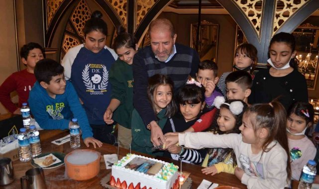 Şehit çocuklarından Kervancıoğlu'na doğum günü sürprizi