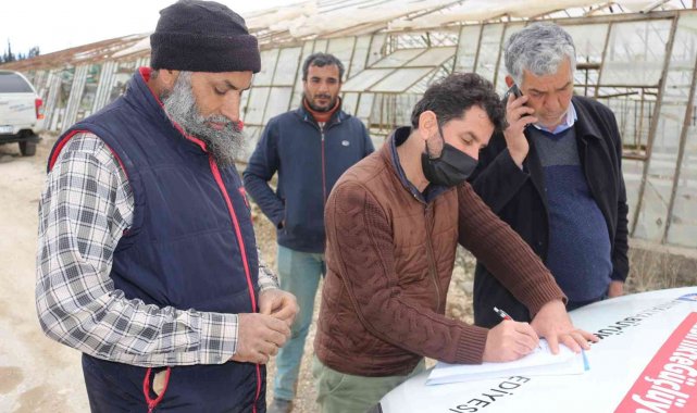 Serik&#039;te hasar tespiti