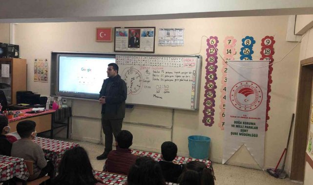 Siirt&#039;te öğrencilere doğayı koruma eğitimi verildi