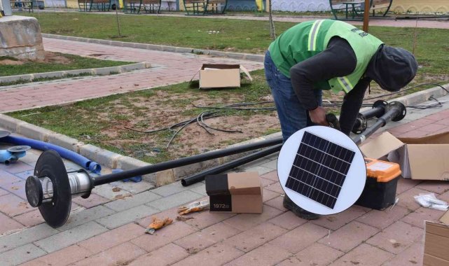 Siirt&#039;te parklar güneş enerjisiyle aydınlanacak