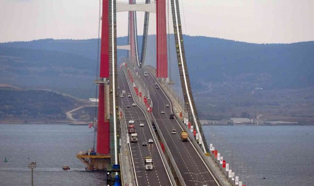 Simgelerin köprüsü 1915 Çanakkale Köprüsü&#039;nde araç geçişleri başladı