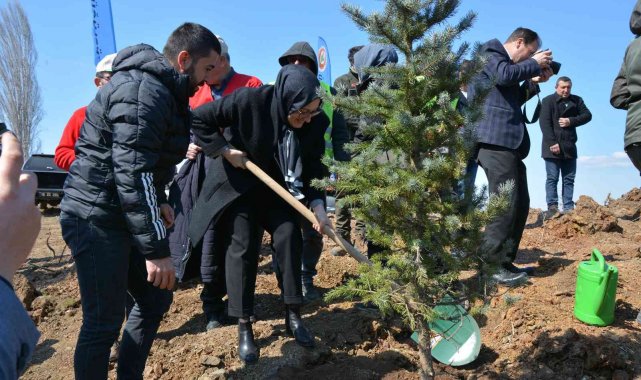 Sındırgı'da yaklaşık 10 bin fidan toprakla buluştu
