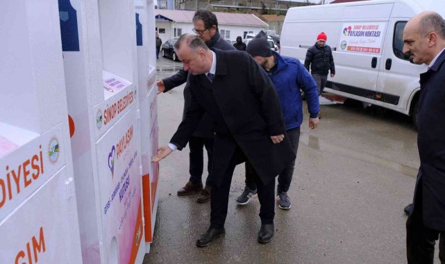 Sinop Belediyesi'nden 50 geri dönüşüm kutusu