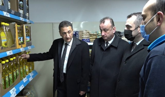 Sinop Valisi, marketleri denetledi