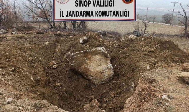 Sinop'ta kaçak kazı yapanlara suçüstü