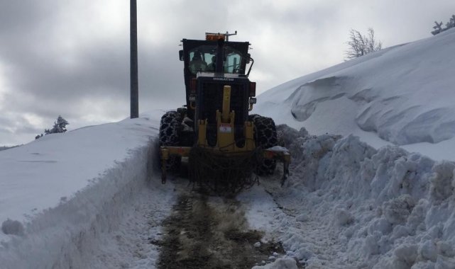 Sinop'ta kar nedeniyle 191 köy yolu ulaşıma kapalı