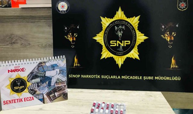 Sinop'ta sentetik ecza hap kullanan kişi yakalandı