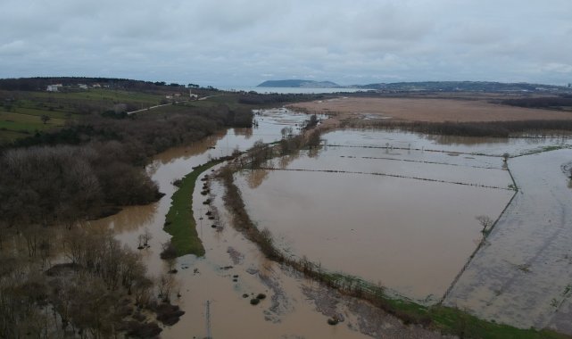 Sinop'ta tarım arazileri sular altında kaldı