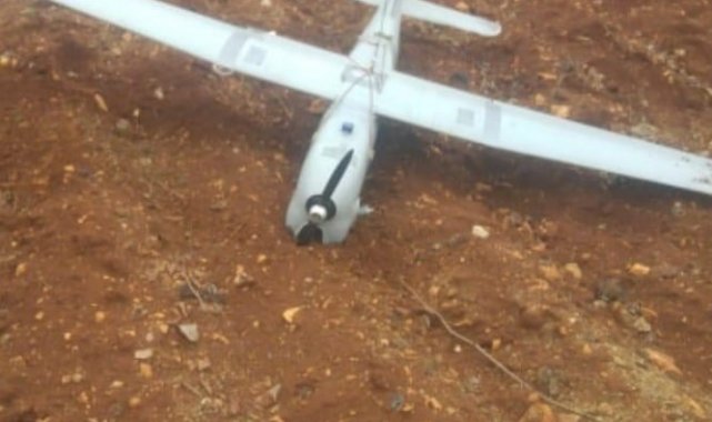 Suriye sınırında İHA düştü