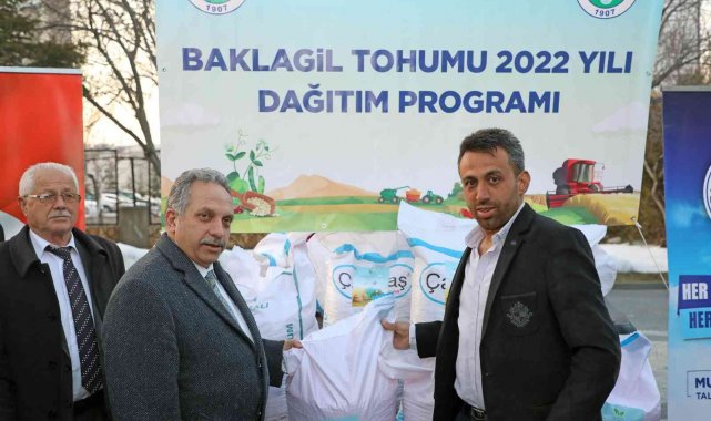 Talas'tan çiftçiye 32 ton baklagil tohumu daha