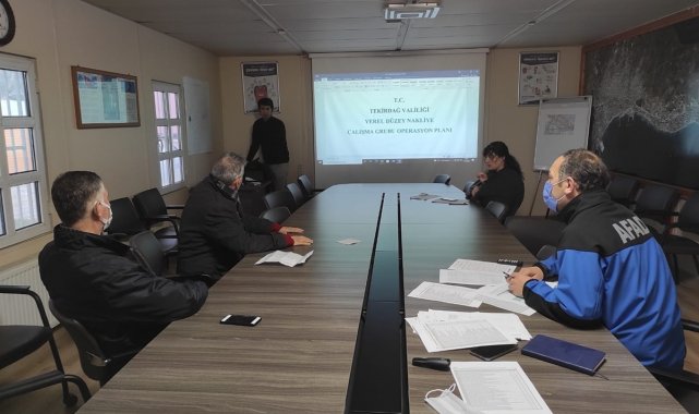 TAMP - Tekirdağ afet müdahale planı kontrolleri