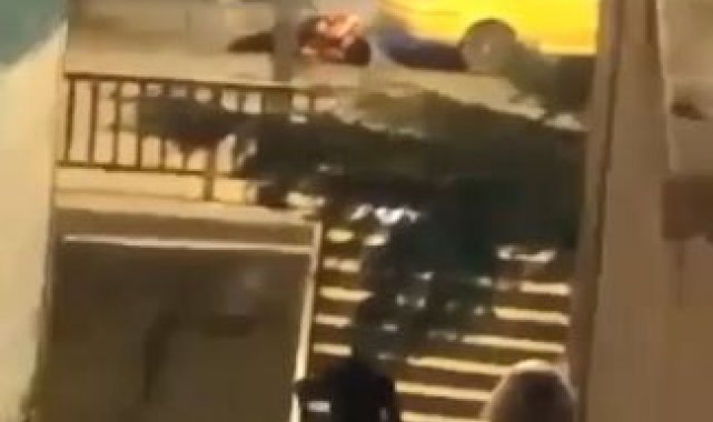 Tartıştığı kışı tarafından bacağından silahla yaralanan adamın feryadı caddesi inletti