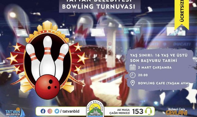 Tatvan Belediyesinden bowling turnuvası