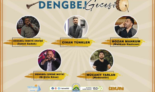 Tatvan'da 'Dengbej Gecesi'nin ikincisi düzenlenecek