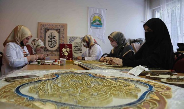 Tatvanlı kadınlar filografi kursunda şaheserler üretiyor