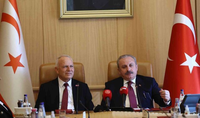 TBMM Başkanı Şentop, KKTC Meclis Başkanı Töre ile bir araya geldi