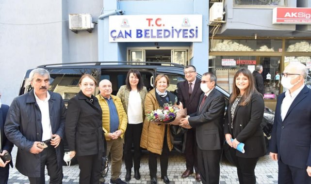 TBMM dilekçe komisyonu Milletvekilleri Çan Belediyesi kooperatif çalışmalarını yerinde inceledi