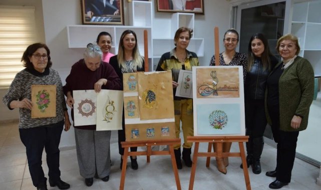 Tezhip sanatı kursuna yoğun ilgi