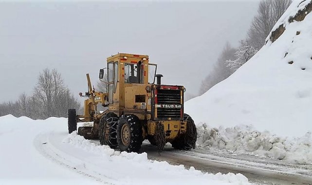 Tokat'ta 60 köy yolu kapalı