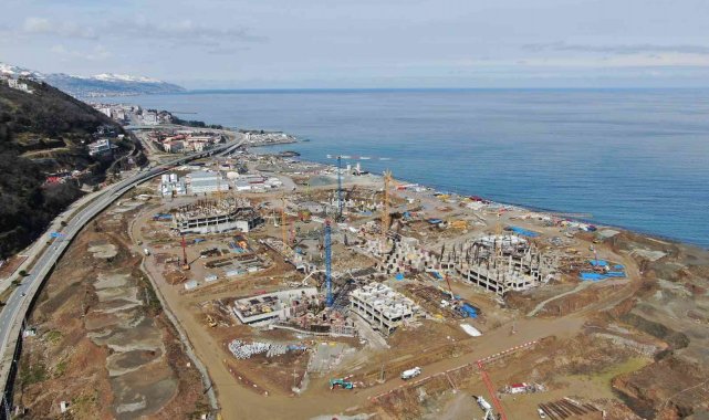 Trabzon Şehir Hastanesi inşaatı yükselmeye başladı