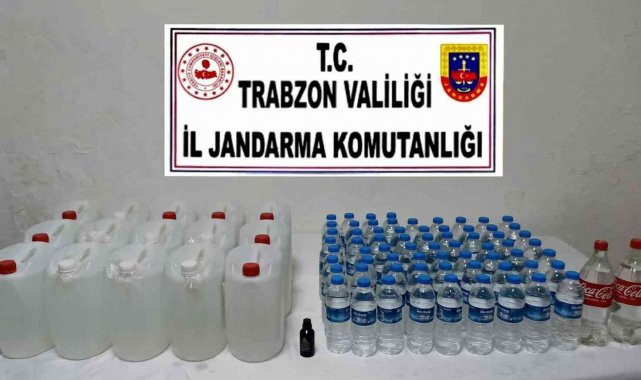 Trabzon'da kaçak alkollü içki üretimine baskın
