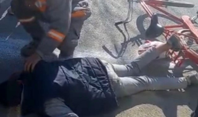 Triportörün çarptığı bisikletli çocuk yaralandı