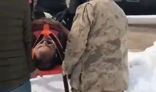 Tunceli'de yaralı şahıs, helikopterle hastaneye ulaştırıldı