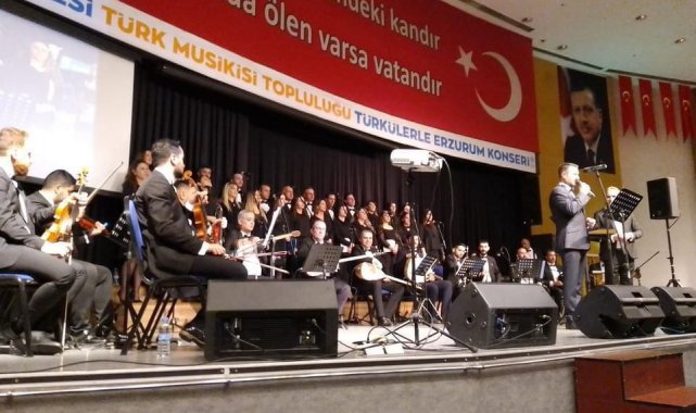 Türkülerle Erzurum Konseri yoğun ilgi gördü