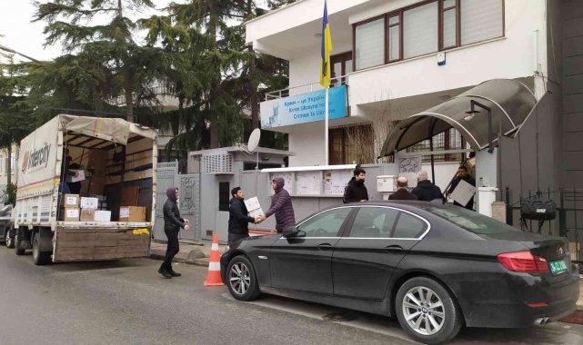 Ukrayna İstanbul Konsolosluğunda yardımlar devam ediyor
